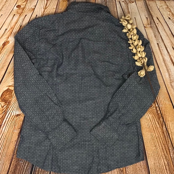 J CREW CHAMBRAY POLKA DOT PERFECT SHIRT - Picture 2 of 6